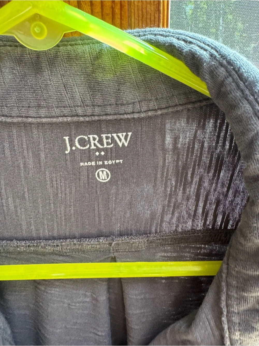 J. Crew Men’s Charcoal Gray Long-Sleeve Button-Down Shirt